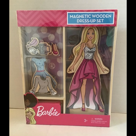 Mattel Toys Barbie Wooden Magnetic Dressup Set Poshmark